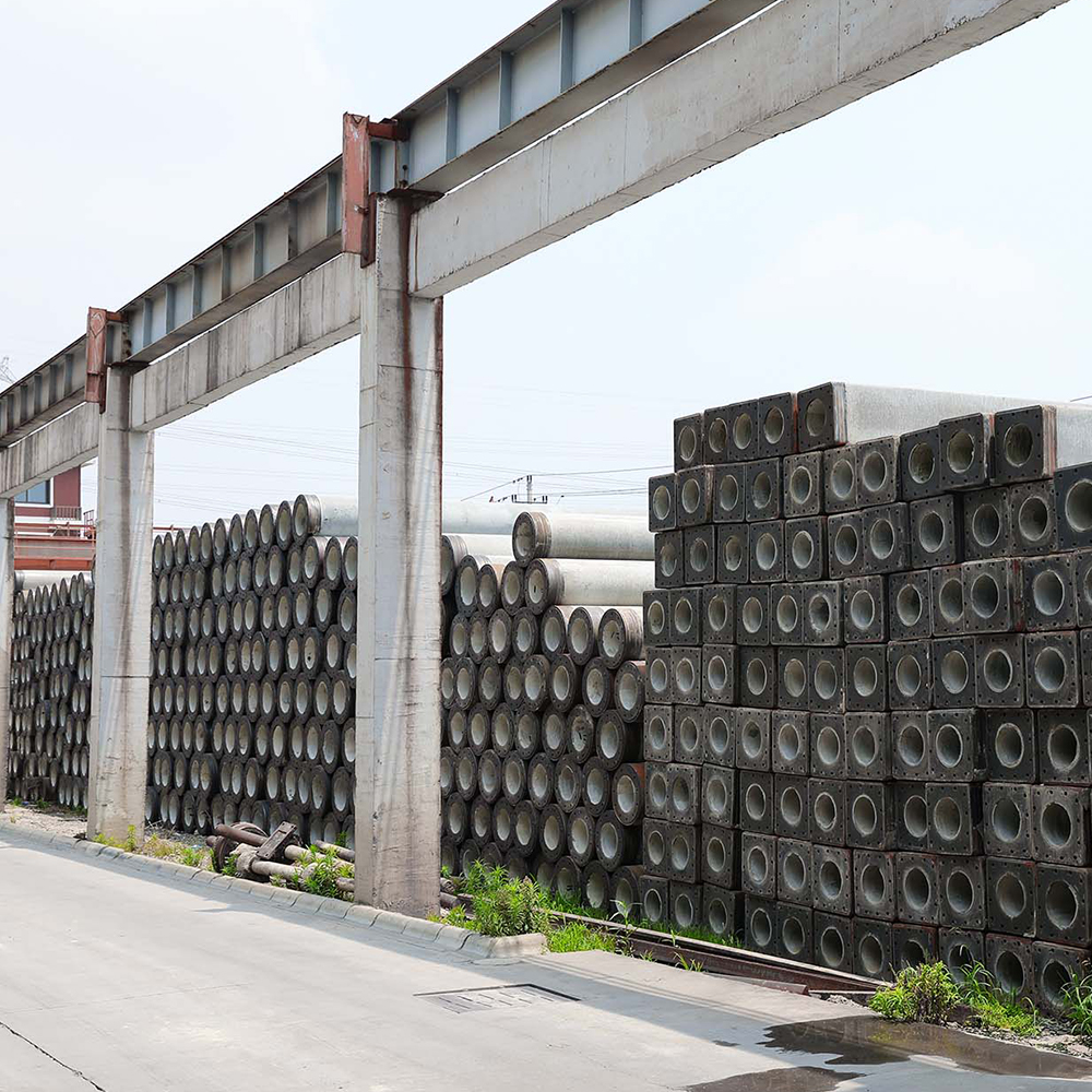 Előfeszített, nagy szilárdságú beton üreges négyzet cölöpök